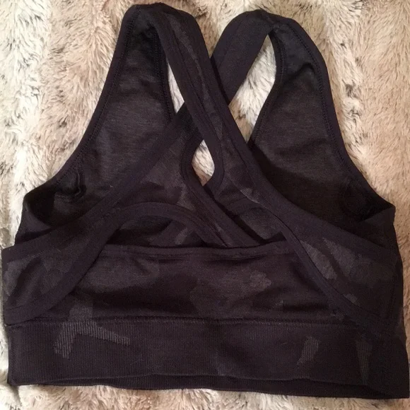 Gymshark Black Sports Bra Moisture-Wicking Racerback NEW - Picture 10 of 10